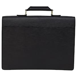 Louis Vuitton-LOUIS VUITTON Epi Servilleta Conseiller Maletín Negro M54422 LV Auth 76713-Negro