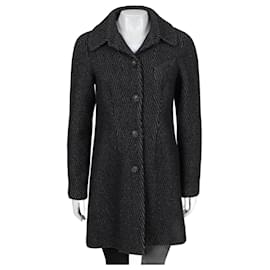 Chanel-Chanel Gray Wool Coat-Dark grey