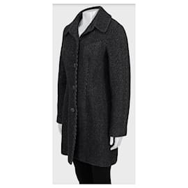 Chanel-Chanel Gray Wool Coat-Dark grey