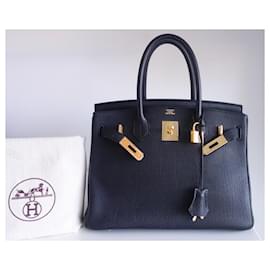 Hermès-Hermes Birkin 30 black bag-Black