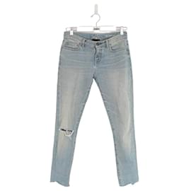 Saint Laurent-Slim-fit cotton jeans-Blue