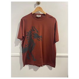 Hermès HERMES Camisetas T.Algodón XL Internacional Castaño
