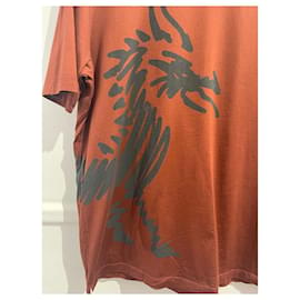 Hermès-HERMES  T-shirts T.International XL Cotton-Brown