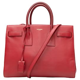 Saint Laurent-Red Saint Laurent Small 2014 Sac du Jour Bag-Red