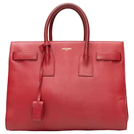 Saint Laurent-Red Saint Laurent Small 2014 Sac du Jour Bag-Red