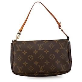 Louis Vuitton-Bolso de hombro Louis Vuitton Monogram Pochette Accessoires marrón-Castaño