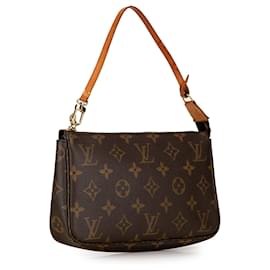 Louis Vuitton-Bolso de hombro Louis Vuitton Monogram Pochette Accessoires marrón-Castaño