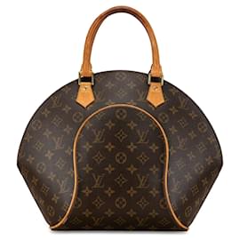 Louis Vuitton-Brown Louis Vuitton Monogram Ellipse MM Handbag-Brown