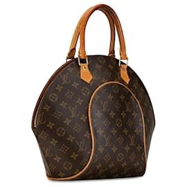 Louis Vuitton-Brown Louis Vuitton Monogram Ellipse MM Handbag-Brown