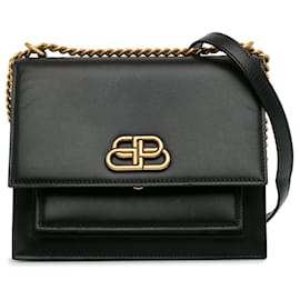 Balenciaga-Black Balenciaga Sharp Shoulder Bag-Black