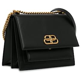 Balenciaga-Black Balenciaga Sharp Shoulder Bag-Black