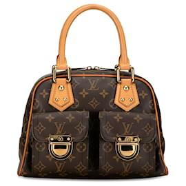 Louis Vuitton-Bolso marrón Louis Vuitton Monogram Manhattan PM-Castaño