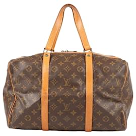 Louis Vuitton-LOUIS VUITTON Monogram Canvas Sac Souple 35 Travel Bag M41626-Brown