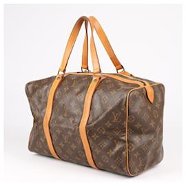 Louis Vuitton-LOUIS VUITTON Monogram Canvas Sac Souple 35 Travel Bag M41626-Brown