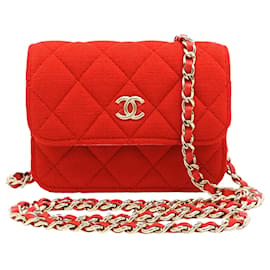 Chanel-CHANEL Mini matelasse-Rouge