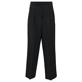 Céline Celine Double-Pleated Margaret Pants in Black Wool Black