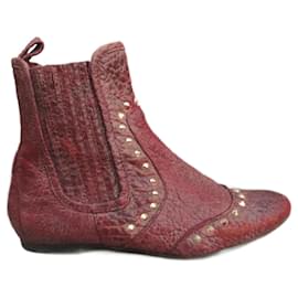 Zadig & Voltaire-Ankle Boots-Dark red