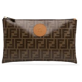 Fendi-Pochette Fendi Marron Zucca-Marron