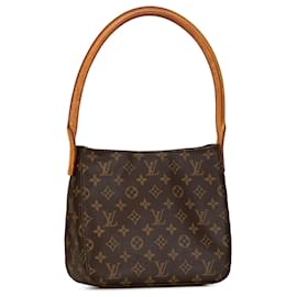 Louis Vuitton-Louis Vuitton Brown Monogram Looping MM-Brown