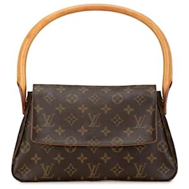 Louis Vuitton-Louis Vuitton Brown Monogram Looping Mini-Braun