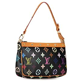 Louis Vuitton-Louis Vuitton Black Monogram Multicolore Pochette Accessoires-Black