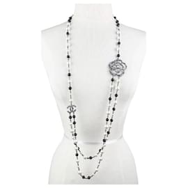 Chanel-Necklaces-Black,Silvery,White