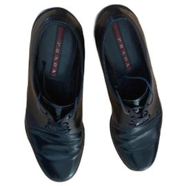 Mocassini Prada in pelle nera Nero