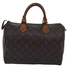 Louis Vuitton-Louis Vuitton Monogram Speedy 30 Bolsa de mão M41526 Autenticação de LV 76057-Monograma