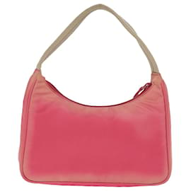 Prada-PRADA Hand Bag Nylon Pink Auth 77341-Pink