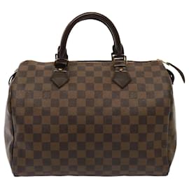 Louis Vuitton-LOUIS VUITTON Damier Ebene Speedy 30 Hand Bag N41364 LV Auth 65683-Other