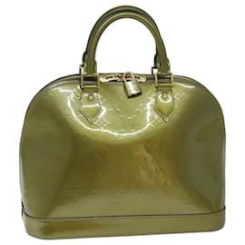 Louis Vuitton-LOUIS VUITTON Monogram Vernis Alma PM Hand Bag Veil Olive M91582 LV Auth 77311-Other
