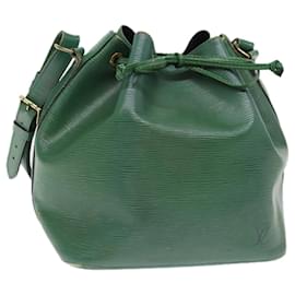 Louis Vuitton-Bolsa de ombro LOUIS VUITTON Epi Petit Noe verde M44104 Autenticação de LV 76937-Verde