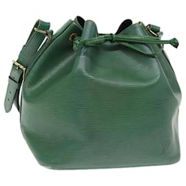 Louis Vuitton-LOUIS VUITTON Epi Petit Noe Shoulder Bag Green M44104 LV Auth 76937-Green