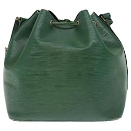 Louis Vuitton-LOUIS VUITTON Epi Petit Noe Shoulder Bag Green M44104 LV Auth 76937-Green