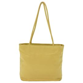 Prada-PRADA Shoulder Bag Nylon Yellow Auth 77230-Yellow