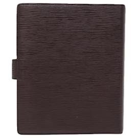 Louis Vuitton-LOUIS VUITTON Epi Agenda GM Day Planner Cover Mocha Brown R2006D LV Auth 76443-Brown,Other