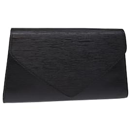 Louis Vuitton-LOUIS VUITTON Epi Art Deco Clutch Bag Black M52632 LV Auth 75847-Black