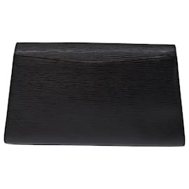 Louis Vuitton-LOUIS VUITTON Epi Art Deco Clutch Bag Black M52632 LV Auth 75847-Black