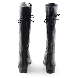 Lk Bennett-Leather boots-Black