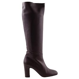 Lk Bennett Botas de cuero Burdeos