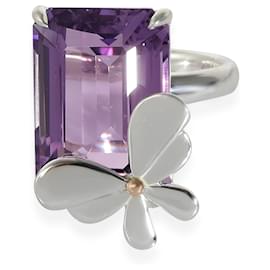 Tiffany & Co-TIFFANY & CO. Love Bug Amethyst Ring in 18k pink gold/sterling silver-Other