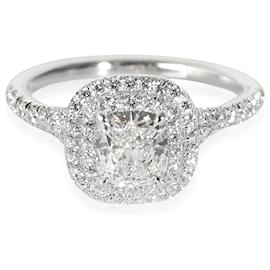 Tiffany & Co-TIFFANY & CO. Soleste Diamond Engagement Ring in  Platinum F VVS2 1.03 ctw-Other