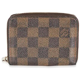 Louis Vuitton-Louis Vuitton Damier Ebene Canvas Zippy Coin Purse-Brown