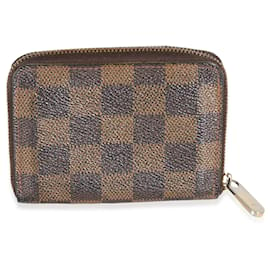 Louis Vuitton-Louis Vuitton Damier Ebene Canvas Zippy Coin Purse-Brown