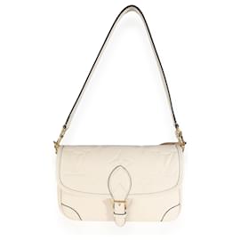 Louis Vuitton-Louis Vuitton Cream Giant Monogram Empreinte Diane-White