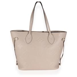 Louis Vuitton-Louis Vuitton Turtledove Monogram Empreinte Neverfull MM-Grey