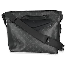 Louis Vuitton-Louis Vuitton Monogram Eclipse Canvas Voyager MM-Brown,Black