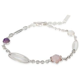 Pulseira Montblanc Link com pedras cabochão em prata esterlina Outro