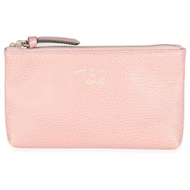 Gucci-Gucci Pink Calfskin Swing Zip Pouch-Other