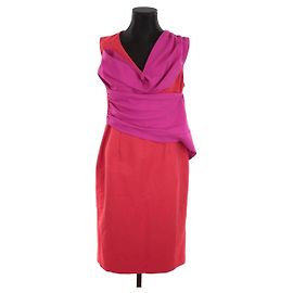Lk Bennett Sabella Seidenkleid rot XL Rot
